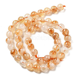 Fili di perle di citrino naturale riscaldate&nbsp;LS-G-A262-A01-8mm