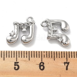 Ciondoli in ottone zirconi chiari micro pavé&nbsp;KK-M102-47P