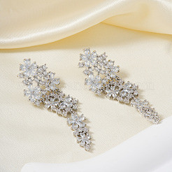 Boucles d'oreilles à pampilles en forme de fleur en laiton&nbsp;GP2120-2