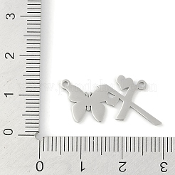 Anlaufgeschützte Anhänger aus 304er Edelstahl&nbsp;STAS-L279-002P-X
