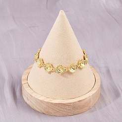 Messing-Gliederkettenarmbänder für Frauen&nbsp;BJEW-L707-04G-02