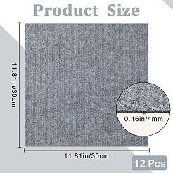 12 Stück quadratisches selbstklebendes Polyester-Teppichband&nbsp;DIY-CN0003-45D