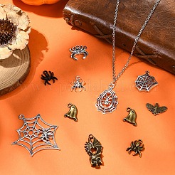 40 Stück 4 Farben Halloween-Anhänger aus Legierung&nbsp;FIND-YW0006-35