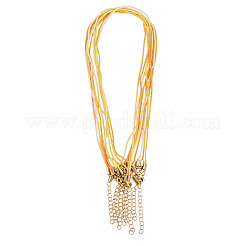 10 collana in cotone e cordino metallico&nbsp;NJEW-TAC0055
