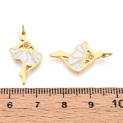 Pendentifs en acier inoxydable 304 émaillés&nbsp;STAS-N115-01A-G