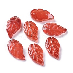 Backfarbe Nachahmung Jade Glas Anhänger&nbsp;EGLA-M027-01B