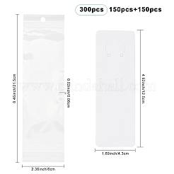 150 Stück rechteckige Blanko-Papieranhänger-Schlüsselanhänger-Displaykarten&nbsp;CDIS-YW0001-27