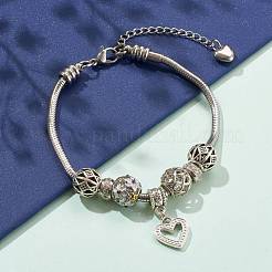 Lega smalto braccialetti europei&nbsp;BJEW-JB05938-04