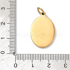 Pendentifs en acier inoxydable 304 gaufré&nbsp;LS-STAS-Z189-05G