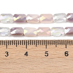 Chapelets de perles en verre électroplaqué&nbsp;EGLA-D300-05-09
