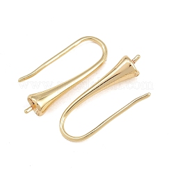 Rack ganchos pendiente latón chapado&nbsp;KK-CBAA482-01LG