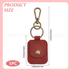 Soporte para anillo de cuero sintético rectangular&nbsp;AJEW-WH20054-027C