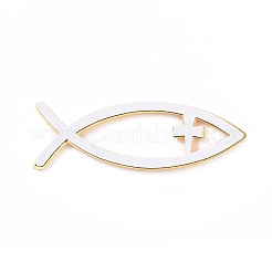 (Defekter Restposten: zerkratzt) Wasserdichte 3D-Jesusfische mit Kreuz&nbsp;AJEW-XCP0002-04
