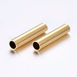 304 Edelstahl-Rohrperlen&nbsp;STAS-O098-07G-05