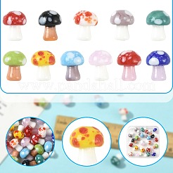 22pcs 11 Farben handgemachte Bunte Malerei-Perlen&nbsp;LAMP-FS0001-72