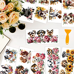 10 Stück 10 Arten PVC-DIY-Wärmeübertragungspapier&nbsp;DIY-WH0517-1076