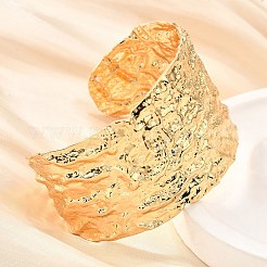 Bracciali aperti in acciaio inossidabile 304&nbsp;BJEW-D308-02G-C