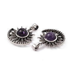 Pendentifs en améthyste naturelle&nbsp;KK-A173-08AS-01