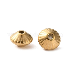 Perles d'espacement en forme de soucoupe en acier inoxydable 304&nbsp;SA-L001-01G-01