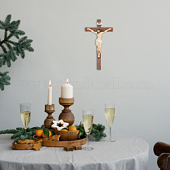 Harz Kreuz Kreuzigung Statue Figuren Ornamente&nbsp;DJEW-WH0016-51