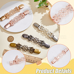 5 pince à cardigan en alliage de zinc 5 couleurs avec strass en cristal&nbsp;AJEW-AR0005-30