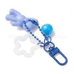 6 pendentif décoratif en acrylique 6 couleurs en forme d'ours et de fleur&nbsp;HJEW-JM03871