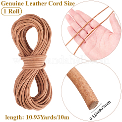 10 m cordon en cuir de vachette&nbsp;DIY-CL0001-21B