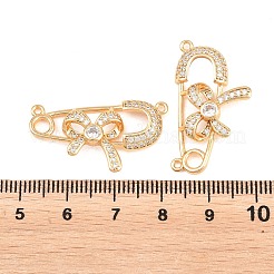 Ciondoli in ottone con pavé di zirconi chiari&nbsp;KK-L274-09G