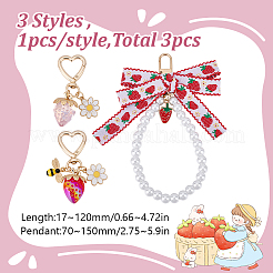 3 pendentif décoratif en acrylique&nbsp;HJEW-HY00122