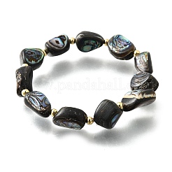 Stretch-Armbänder aus Abalone-Muschelperlen&nbsp;BJEW-D315-02G