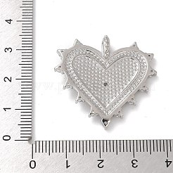 Ottone micro spianare pendenti zirconi&nbsp;KK-P294-15P