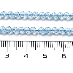Natürliche blaue Topas-Perlenstränge&nbsp;X-G-H079-A02-03
