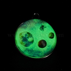 Colgantes de bolas de vidrio luminosas con tema de galaxia&nbsp;GLAA-D021-01P-08