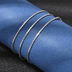 12 Stück Schlangenkette aus Edelstahl 304 für Damen und Herren&nbsp;NJEW-H093-19P-03