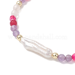 Bracciali scorrevoli con perle barocche&nbsp;BJEW-JB13260-02