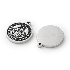 304 Edelstahl-Emaille-Anhänger&nbsp;STAS-M102-19P-02