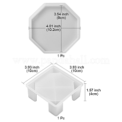 2 Stück 2-Stil-DIY-Untersetzer-Silikonformen&nbsp;DIY-FS0004-92