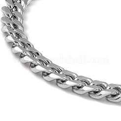 Anlaufgeschütztes Panzerkettenarmband aus Edelstahl 201 mit Verschlüssen aus Edelstahl 304 für Männer und Frauen&nbsp;BJEW-M235-02A-P