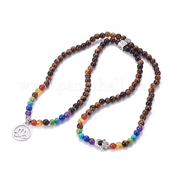 Natürliche Tigerauge Wickelarmbänder&nbsp;BJEW-I273-B06