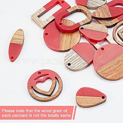 Kit per la creazione di orecchini pendenti in legno fai da te&nbsp;DIY-OC0007-02