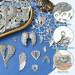 60 pièces 20 styles pendentifs en alliage de style tibétain&nbsp;TIBEP-YW0012-42