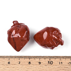 Natürliche rote Jaspis-Herzperlen&nbsp;G-T144-04C