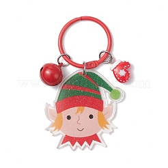 Decorazione natalizia con ciondolo in acrilico e resina&nbsp;HJEW-JM04303-07