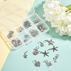 Pendentifs en alliage de style tibétain&nbsp;PALLOY-PH0013-34AS