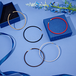 5 stücke 5 farben geflochtene 304 edelstahl draht armband machen&nbsp;MAK-UN0001-34