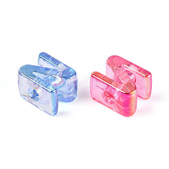 Placage uv perles européennes acryliques transparentes&nbsp;OACR-M027-02N