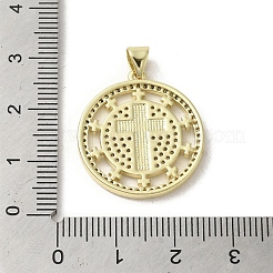 Pendentifs en laiton zircon cubique transparent&nbsp;KK-I708-04E-G
