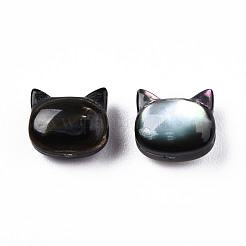 Natürliche schwarze Lippe Muschelperlen&nbsp;SSHEL-N032-47