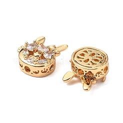 Messing Mikro ebnen Zirkonia Perlen&nbsp;KK-A259-07G