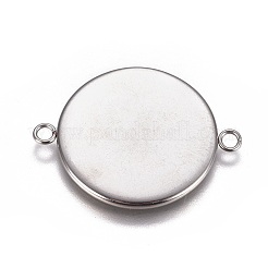 Supports de connecteur cabochon en acier inoxydable 304 résistant au ternissement&nbsp;X-STAS-G127-14-25mm-P